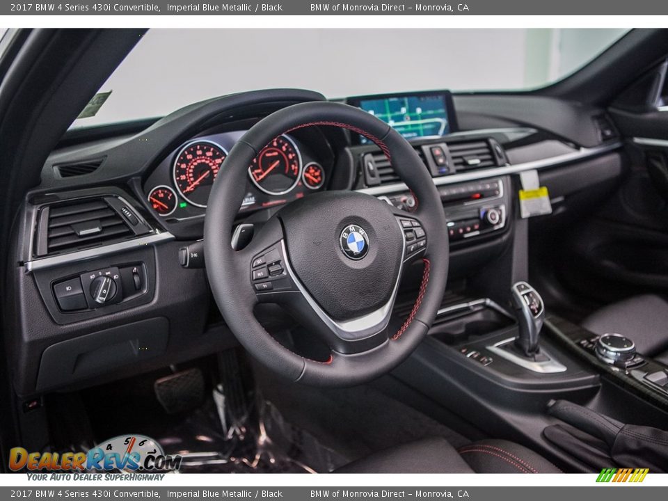 2017 BMW 4 Series 430i Convertible Imperial Blue Metallic / Black Photo #6