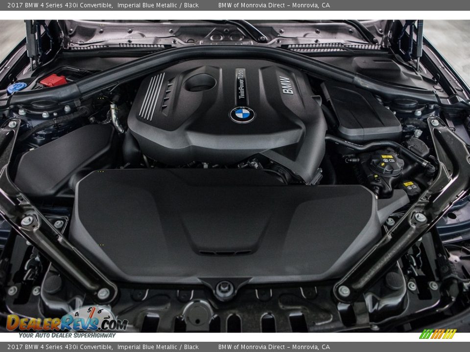2017 BMW 4 Series 430i Convertible 2.0 Liter DI TwinPower Turbocharged DOHC 16-Valve VVT 4 Cylinder Engine Photo #9