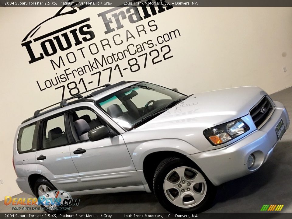 2004 Subaru Forester 2.5 XS Platinum Silver Metallic / Gray Photo #2