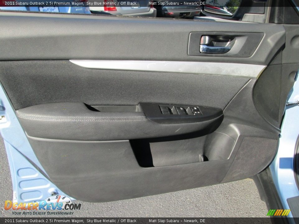 2011 Subaru Outback 2.5i Premium Wagon Sky Blue Metallic / Off Black Photo #13