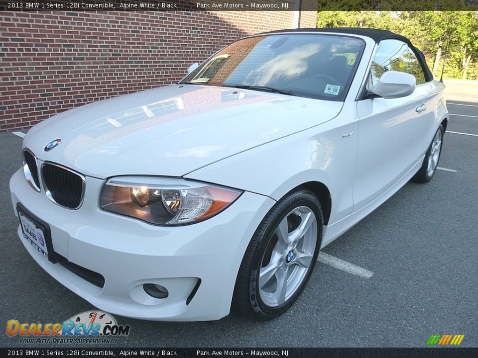 2013 BMW 1 Series 128i Convertible Alpine White / Black Photo #1