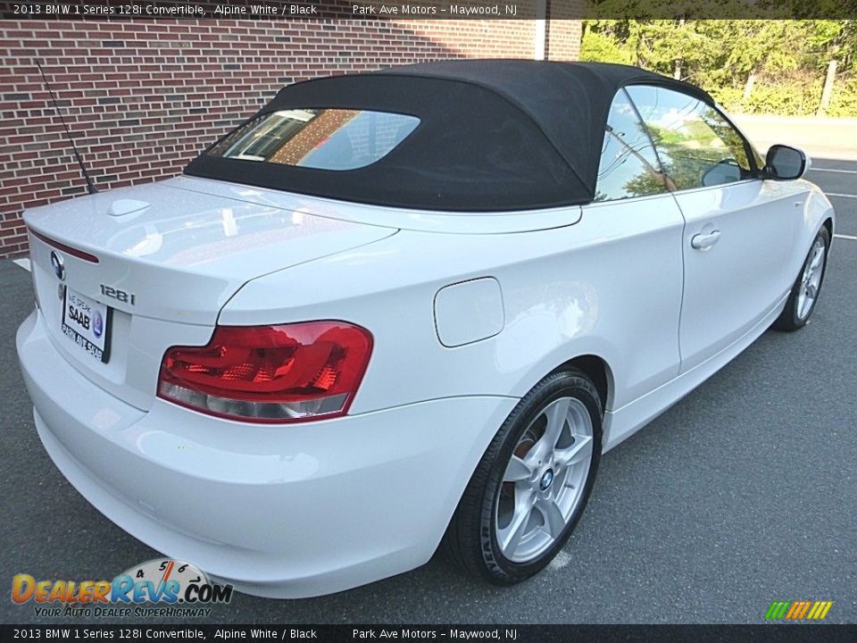 2013 BMW 1 Series 128i Convertible Alpine White / Black Photo #5