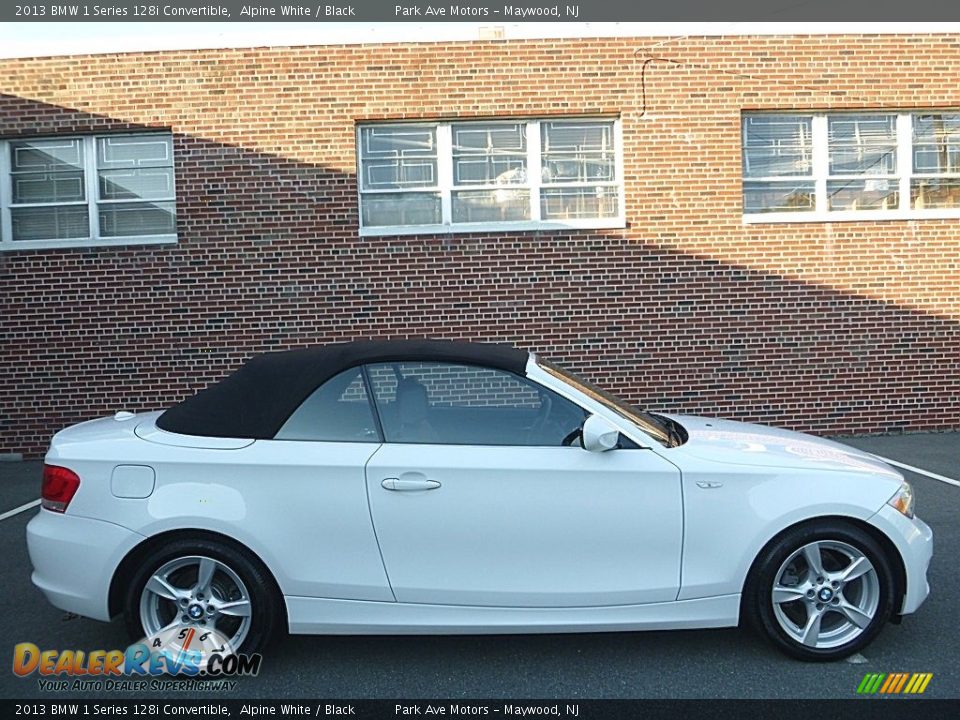 2013 BMW 1 Series 128i Convertible Alpine White / Black Photo #6