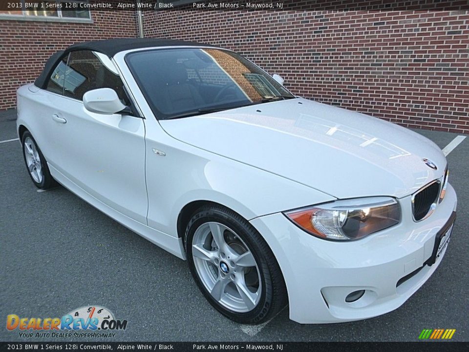 2013 BMW 1 Series 128i Convertible Alpine White / Black Photo #7