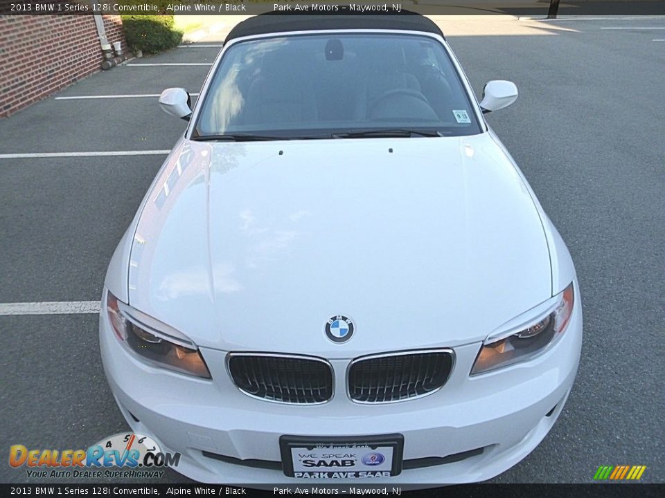 2013 BMW 1 Series 128i Convertible Alpine White / Black Photo #9
