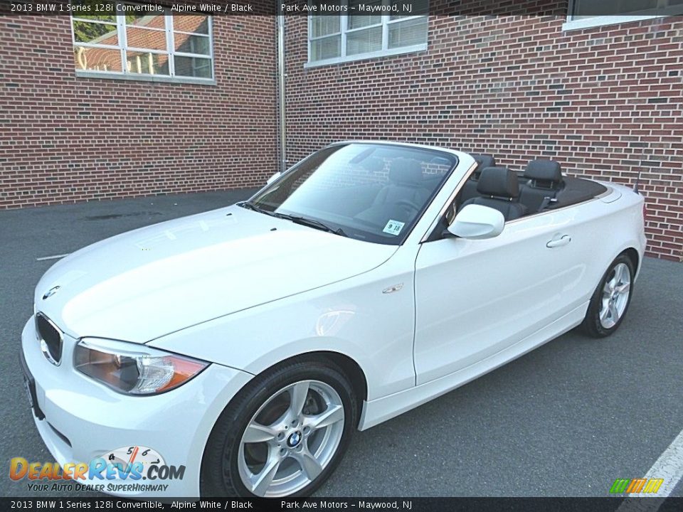 2013 BMW 1 Series 128i Convertible Alpine White / Black Photo #10