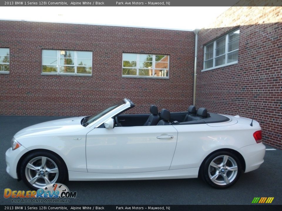 2013 BMW 1 Series 128i Convertible Alpine White / Black Photo #11