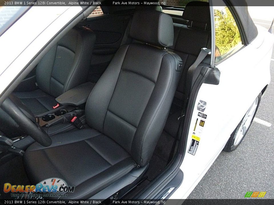 2013 BMW 1 Series 128i Convertible Alpine White / Black Photo #18