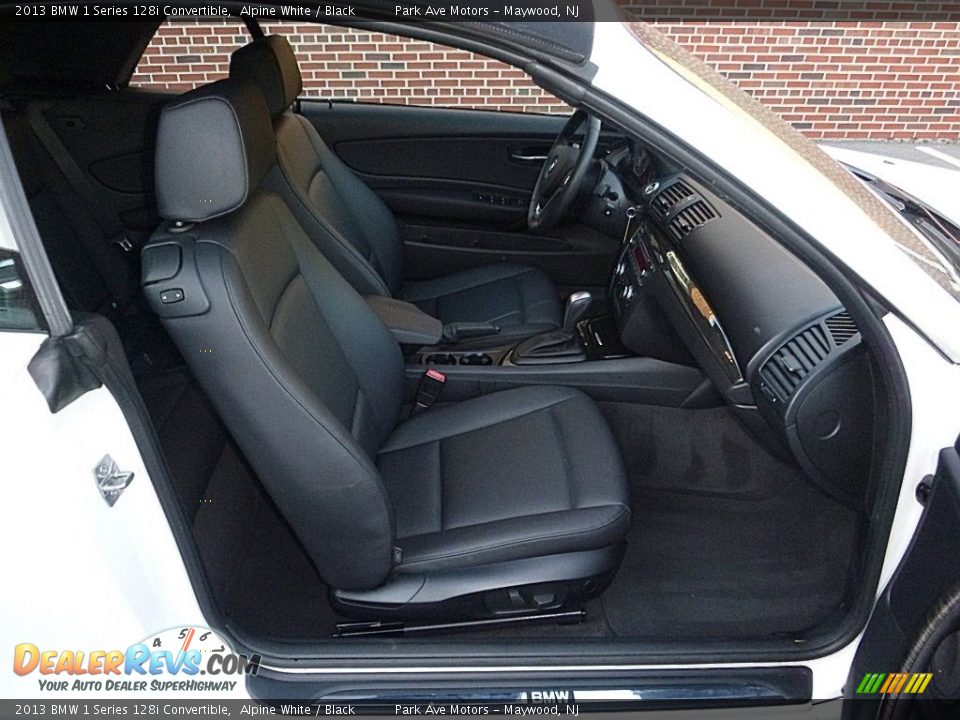 2013 BMW 1 Series 128i Convertible Alpine White / Black Photo #24