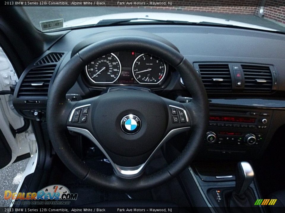 2013 BMW 1 Series 128i Convertible Alpine White / Black Photo #28