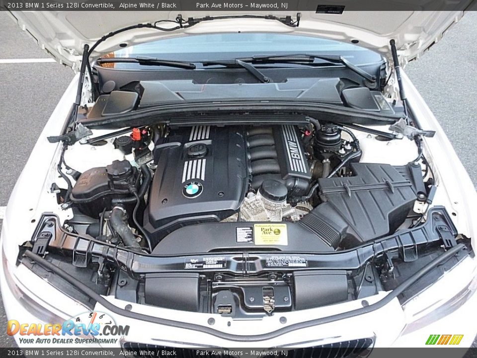 2013 BMW 1 Series 128i Convertible Alpine White / Black Photo #33