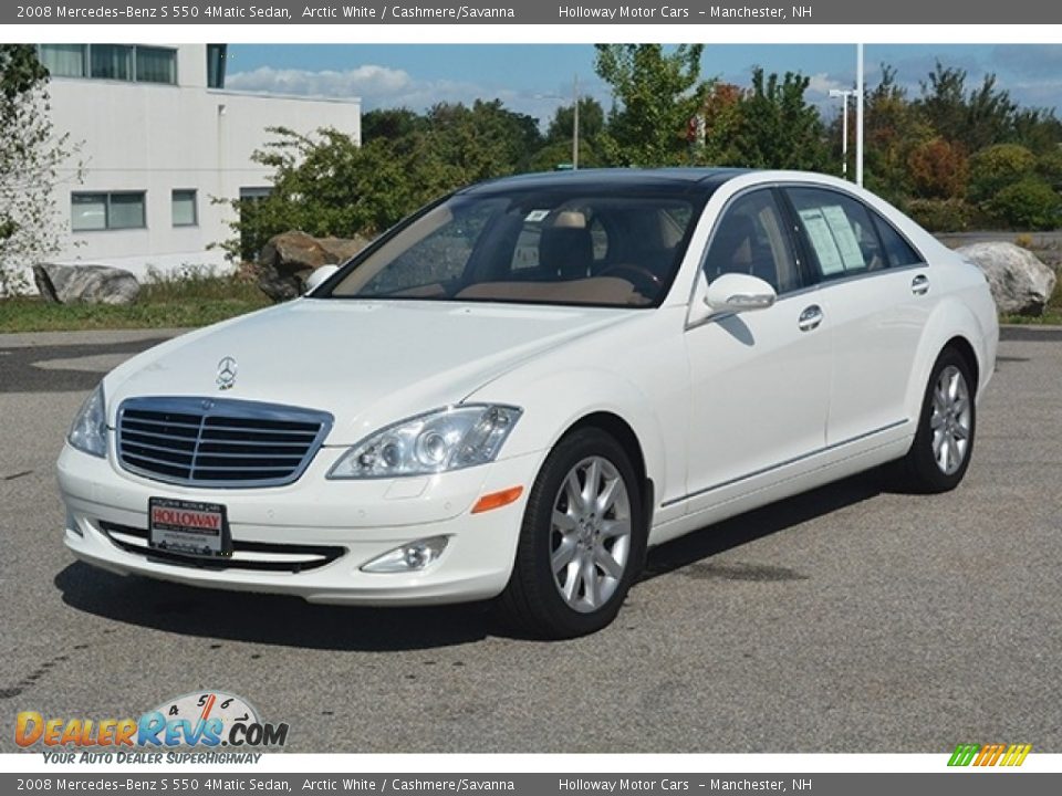 2008 Mercedes-Benz S 550 4Matic Sedan Arctic White / Cashmere/Savanna Photo #1