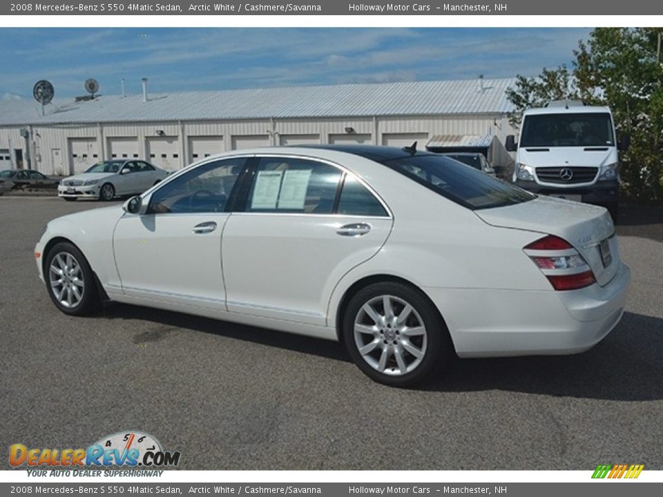 2008 Mercedes-Benz S 550 4Matic Sedan Arctic White / Cashmere/Savanna Photo #3