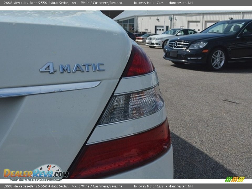 2008 Mercedes-Benz S 550 4Matic Sedan Arctic White / Cashmere/Savanna Photo #5