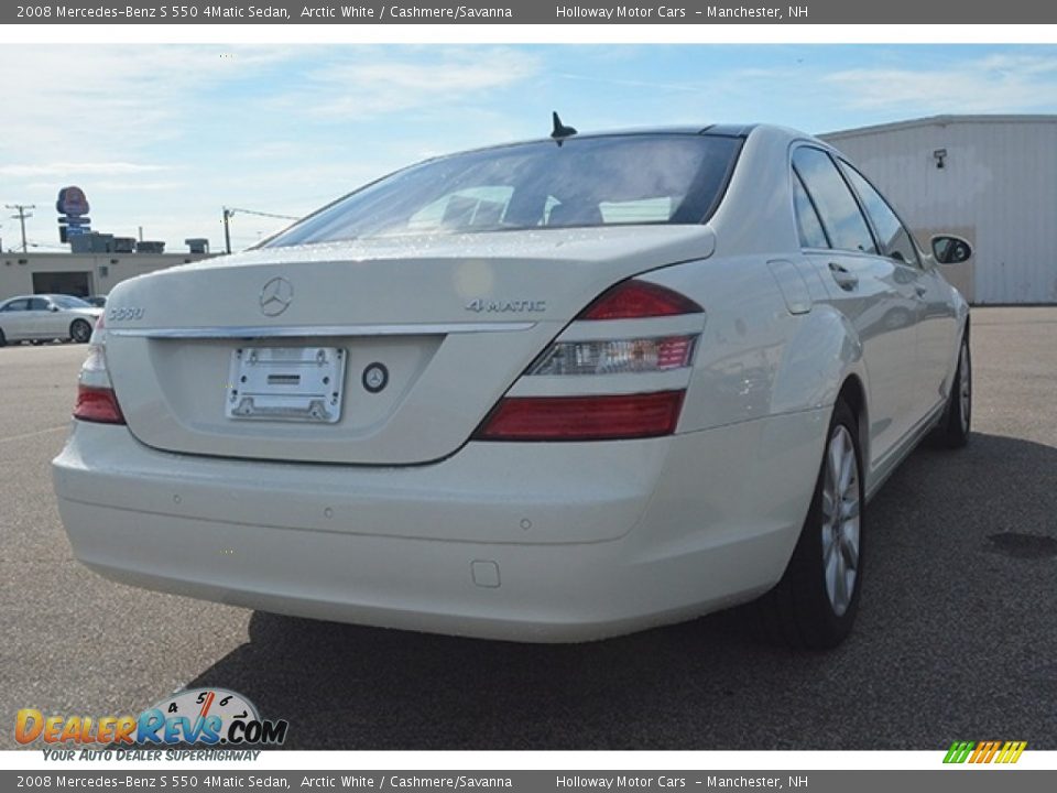 2008 Mercedes-Benz S 550 4Matic Sedan Arctic White / Cashmere/Savanna Photo #7
