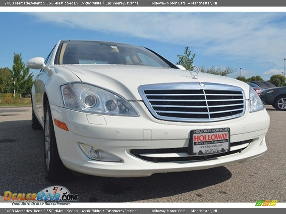 2008 Mercedes-Benz S 550 4Matic Sedan Arctic White / Cashmere/Savanna Photo #10