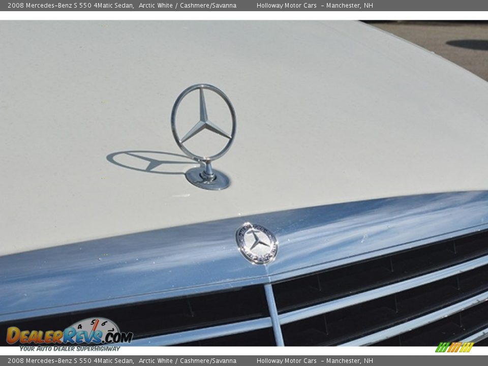 2008 Mercedes-Benz S 550 4Matic Sedan Arctic White / Cashmere/Savanna Photo #11