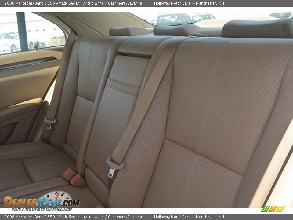 2008 Mercedes-Benz S 550 4Matic Sedan Arctic White / Cashmere/Savanna Photo #13