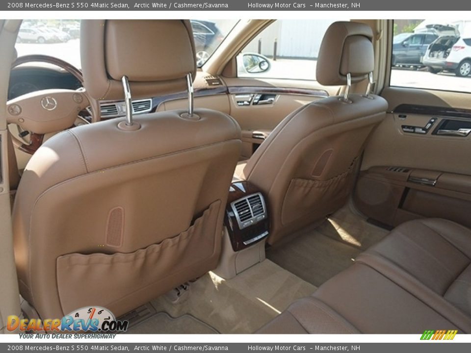 2008 Mercedes-Benz S 550 4Matic Sedan Arctic White / Cashmere/Savanna Photo #14