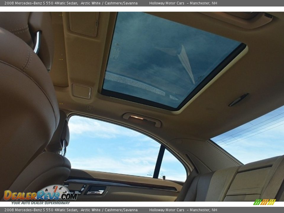 2008 Mercedes-Benz S 550 4Matic Sedan Arctic White / Cashmere/Savanna Photo #15