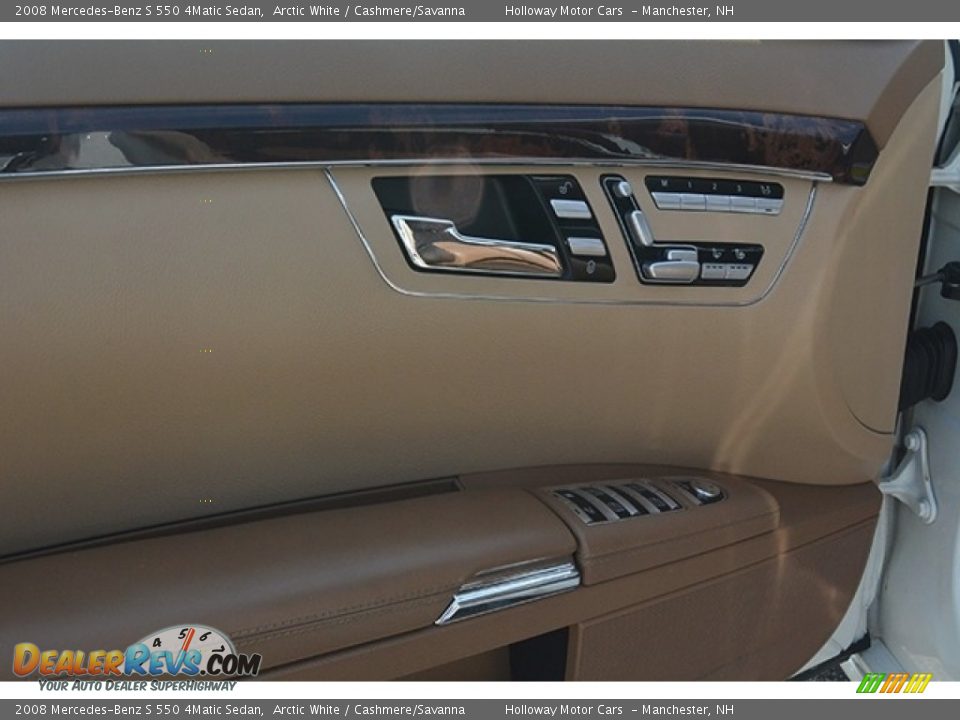 2008 Mercedes-Benz S 550 4Matic Sedan Arctic White / Cashmere/Savanna Photo #16