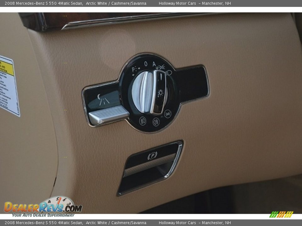 2008 Mercedes-Benz S 550 4Matic Sedan Arctic White / Cashmere/Savanna Photo #18