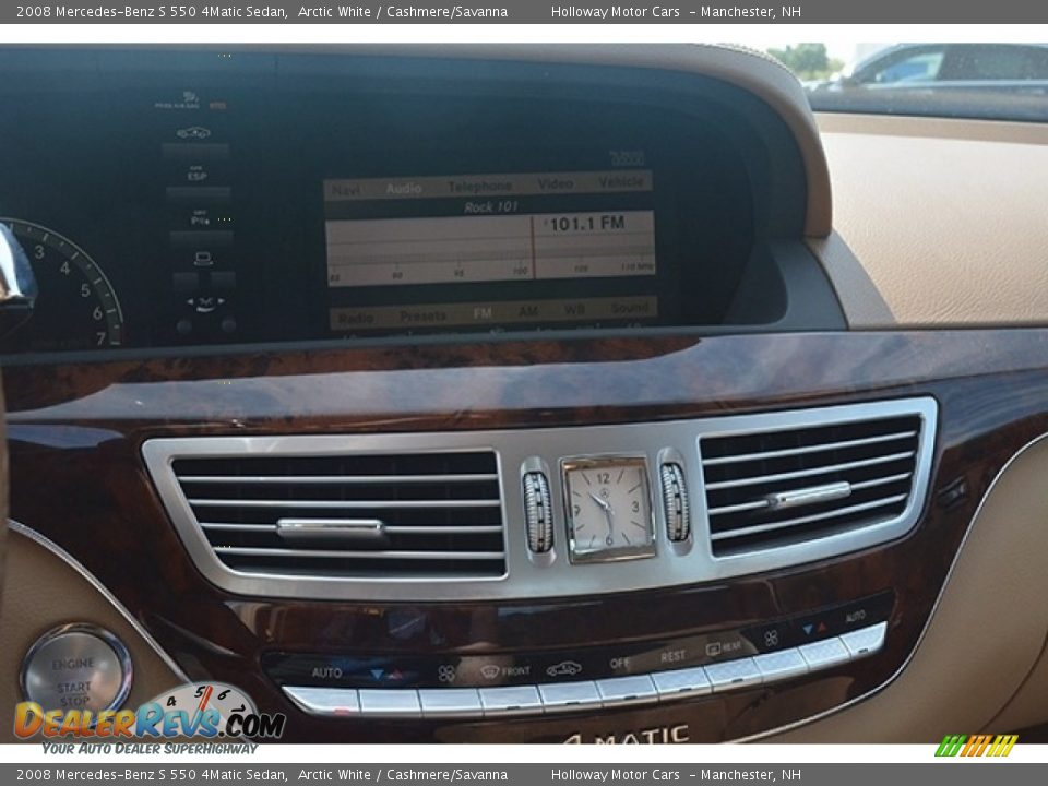 2008 Mercedes-Benz S 550 4Matic Sedan Arctic White / Cashmere/Savanna Photo #19