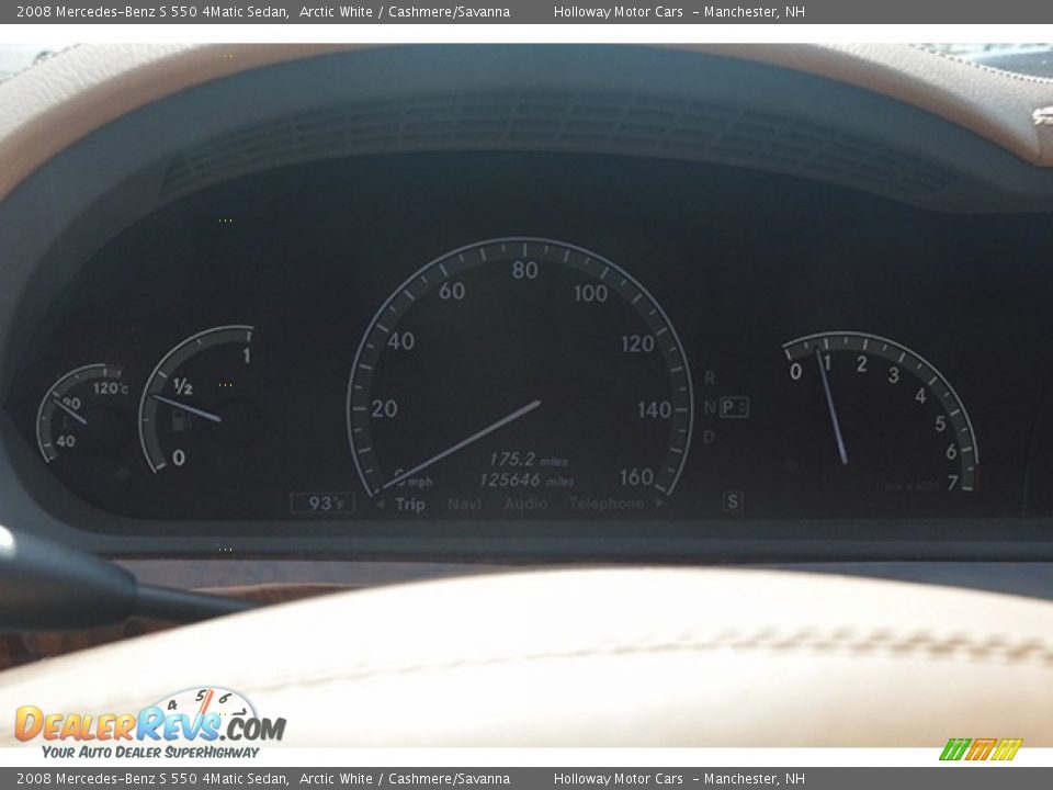 2008 Mercedes-Benz S 550 4Matic Sedan Arctic White / Cashmere/Savanna Photo #20