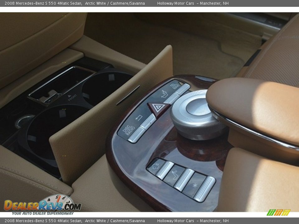 2008 Mercedes-Benz S 550 4Matic Sedan Arctic White / Cashmere/Savanna Photo #21