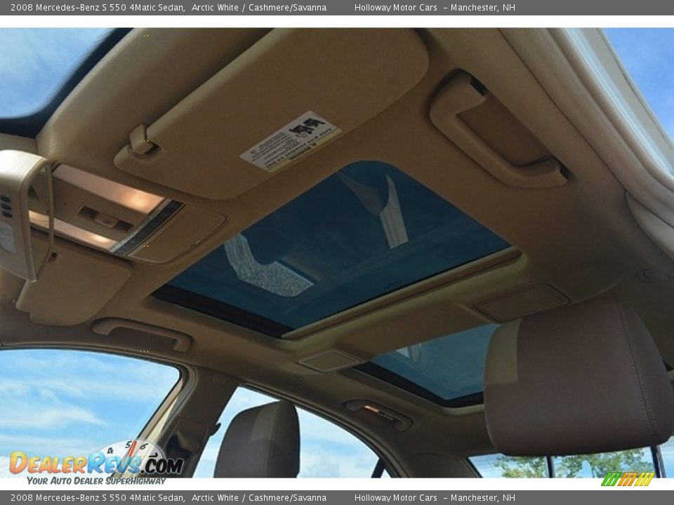 2008 Mercedes-Benz S 550 4Matic Sedan Arctic White / Cashmere/Savanna Photo #25