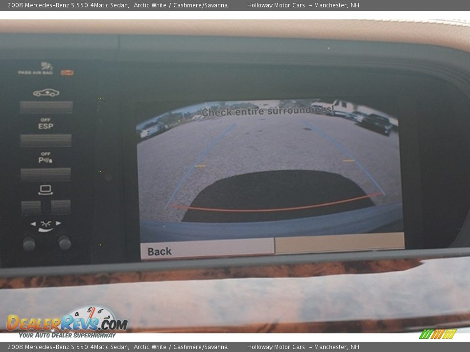 2008 Mercedes-Benz S 550 4Matic Sedan Arctic White / Cashmere/Savanna Photo #26