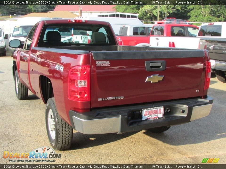 2009 Chevrolet Silverado 2500HD Work Truck Regular Cab 4x4 Deep Ruby Metallic / Dark Titanium Photo #9