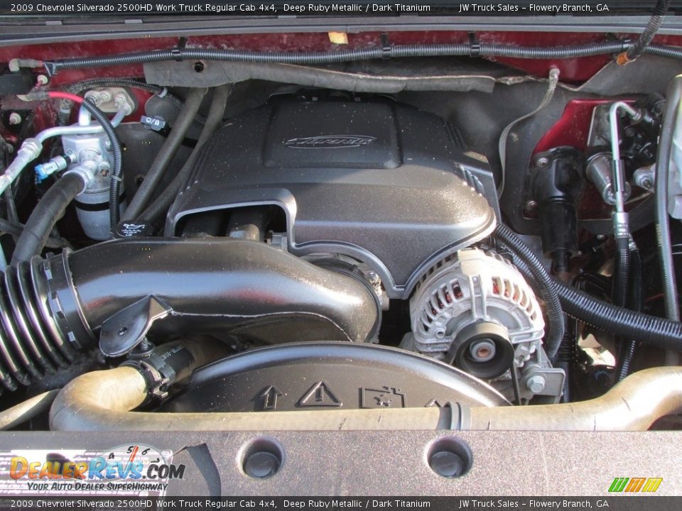 2009 Chevrolet Silverado 2500HD Work Truck Regular Cab 4x4 Deep Ruby Metallic / Dark Titanium Photo #14