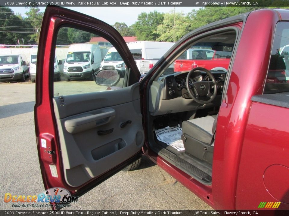2009 Chevrolet Silverado 2500HD Work Truck Regular Cab 4x4 Deep Ruby Metallic / Dark Titanium Photo #17