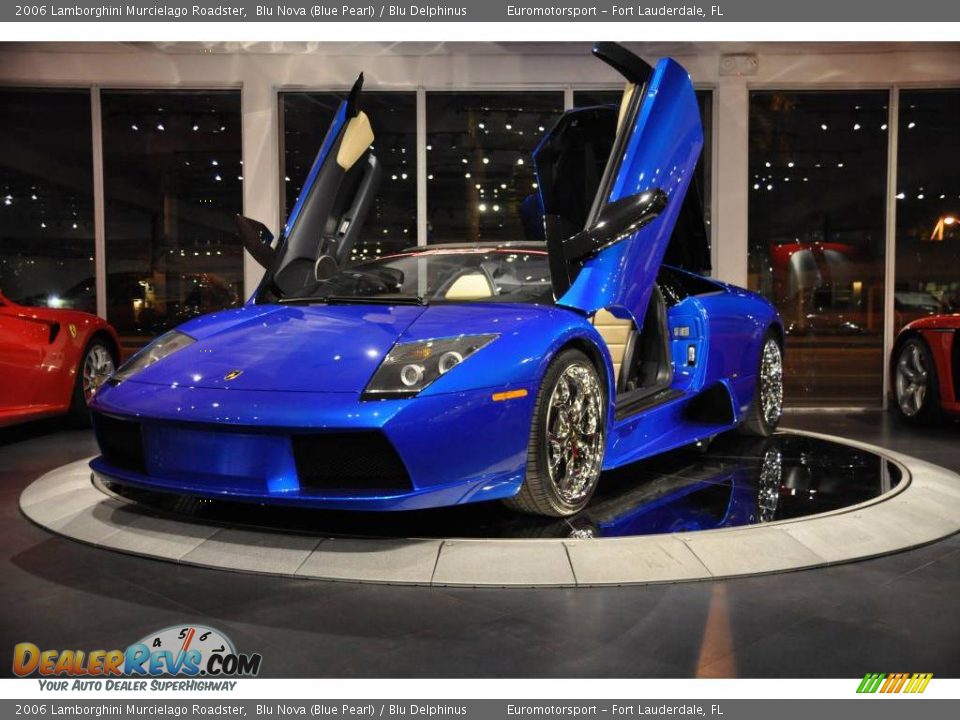 2006 Lamborghini Murcielago Roadster Blu Nova (Blue Pearl) / Blu Delphinus Photo #3