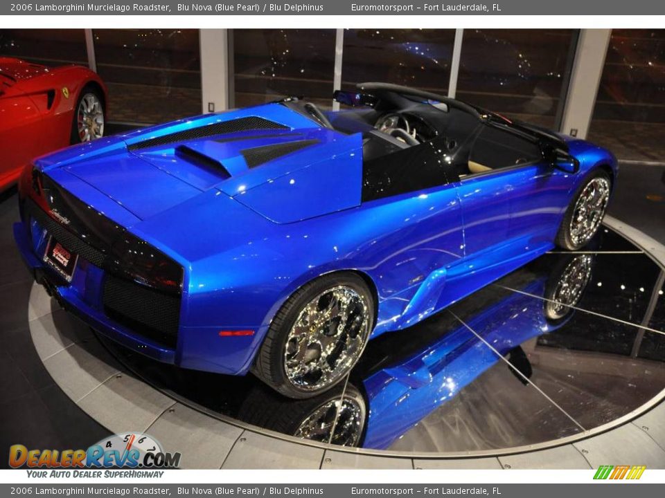 2006 Lamborghini Murcielago Roadster Blu Nova (Blue Pearl) / Blu Delphinus Photo #4