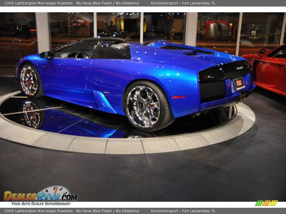 2006 Lamborghini Murcielago Roadster Blu Nova (Blue Pearl) / Blu Delphinus Photo #6