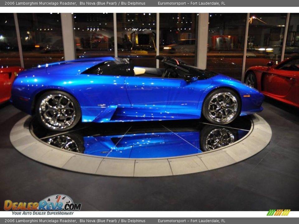 2006 Lamborghini Murcielago Roadster Blu Nova (Blue Pearl) / Blu Delphinus Photo #7