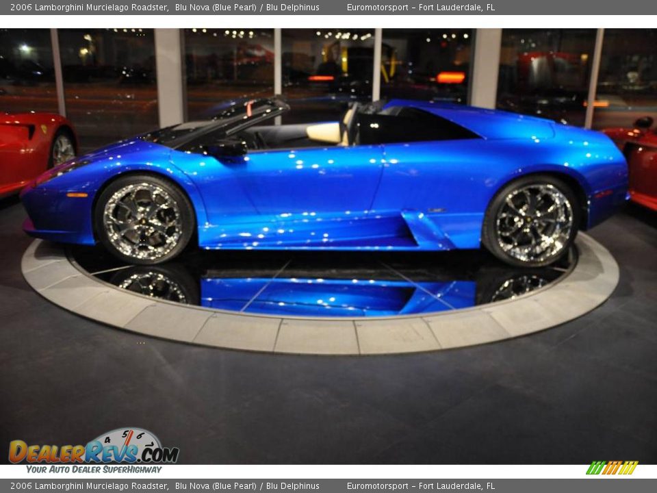 2006 Lamborghini Murcielago Roadster Blu Nova (Blue Pearl) / Blu Delphinus Photo #13