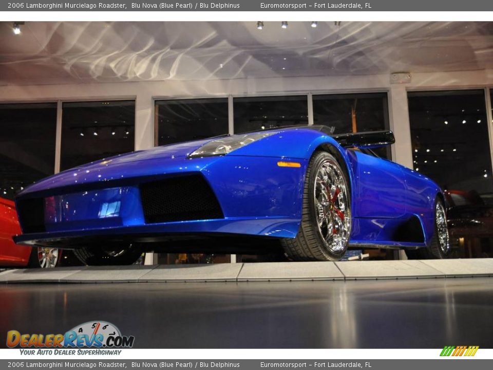 2006 Lamborghini Murcielago Roadster Blu Nova (Blue Pearl) / Blu Delphinus Photo #14