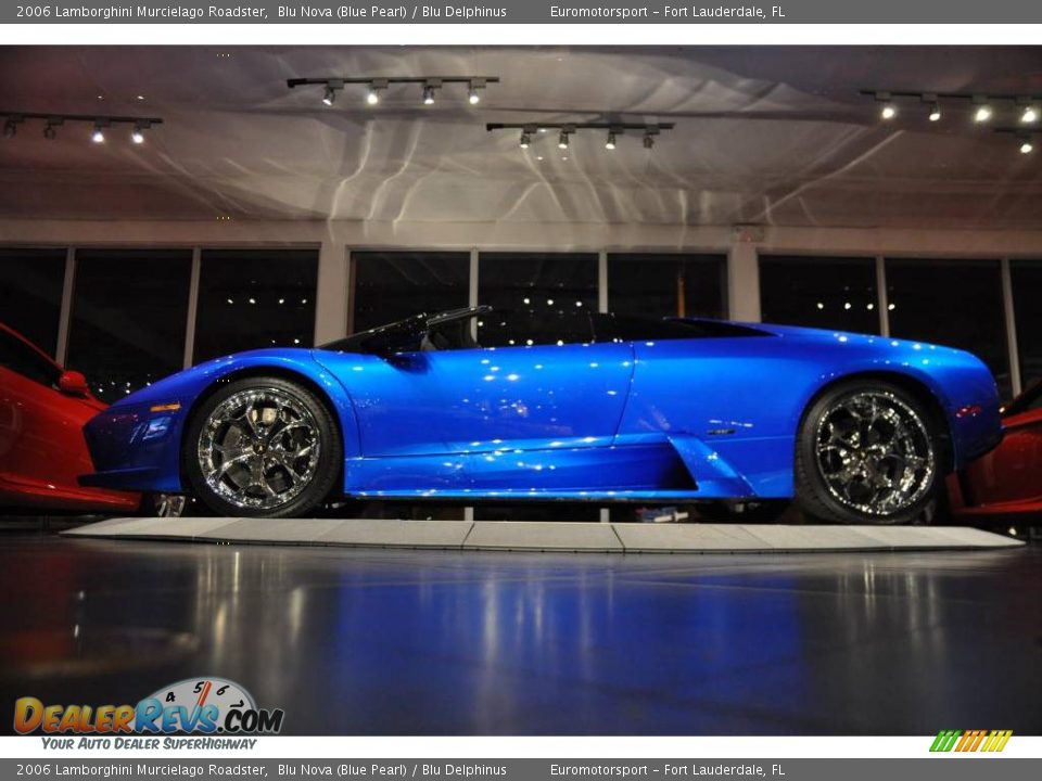 2006 Lamborghini Murcielago Roadster Blu Nova (Blue Pearl) / Blu Delphinus Photo #15