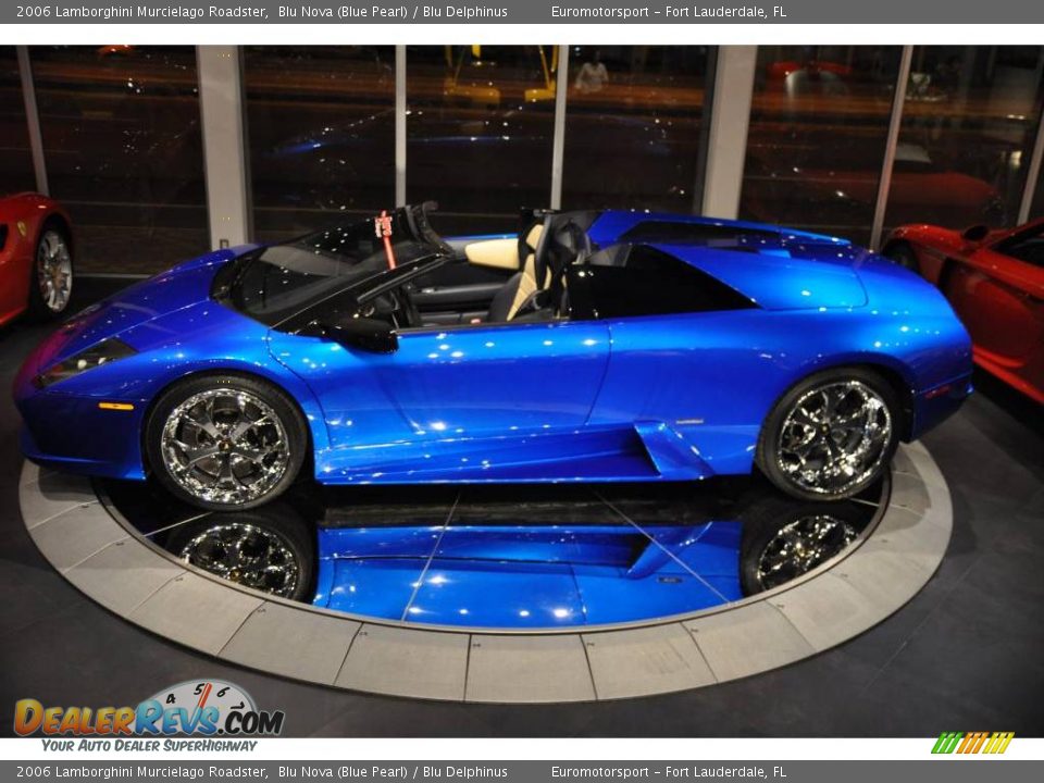 2006 Lamborghini Murcielago Roadster Blu Nova (Blue Pearl) / Blu Delphinus Photo #17