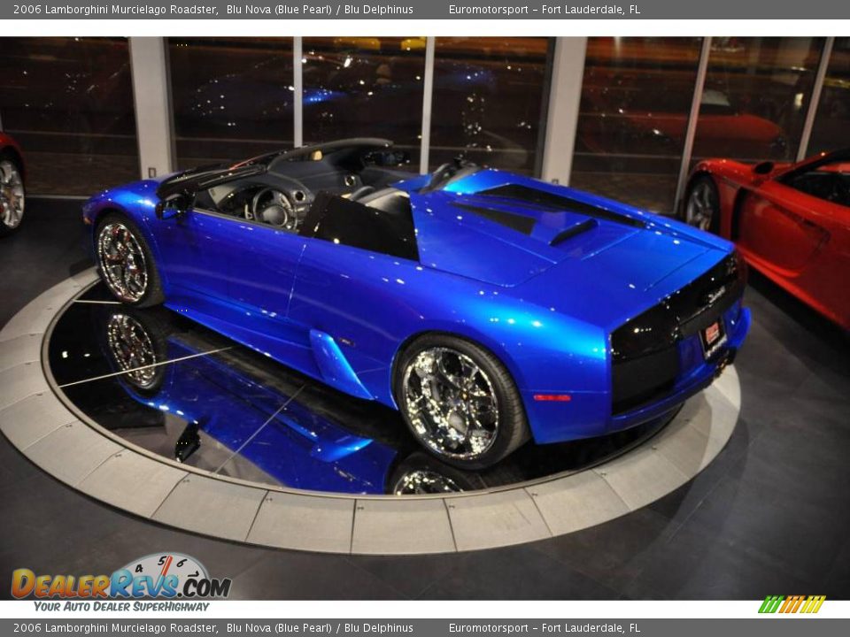 2006 Lamborghini Murcielago Roadster Blu Nova (Blue Pearl) / Blu Delphinus Photo #18