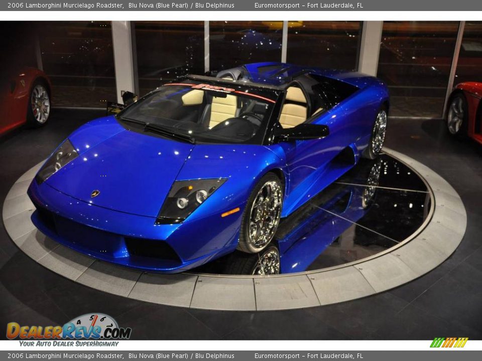 2006 Lamborghini Murcielago Roadster Blu Nova (Blue Pearl) / Blu Delphinus Photo #20