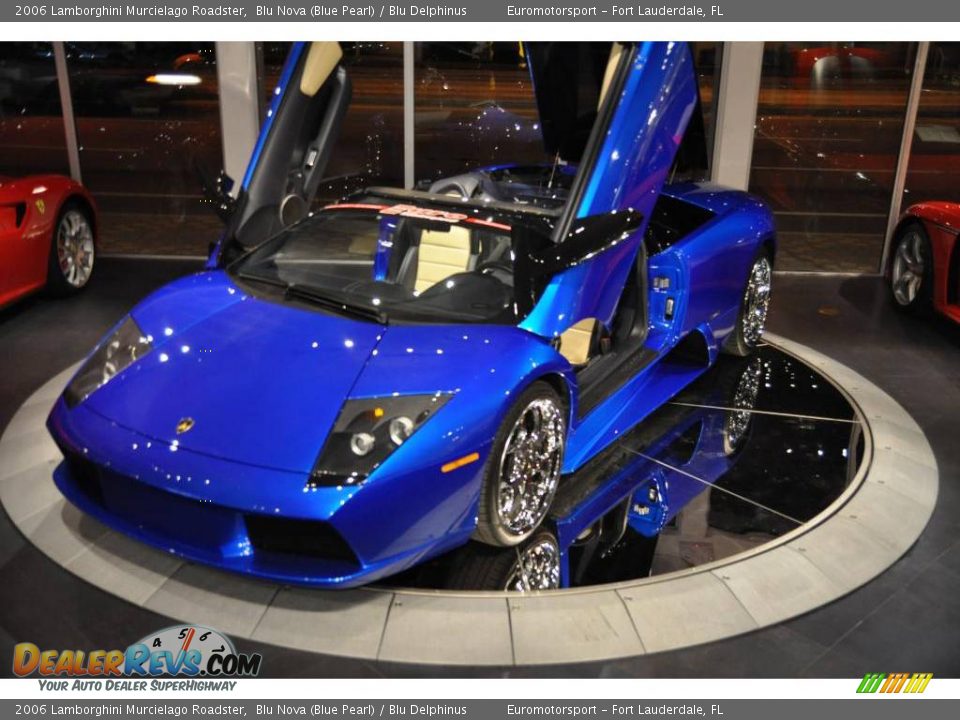 2006 Lamborghini Murcielago Roadster Blu Nova (Blue Pearl) / Blu Delphinus Photo #26