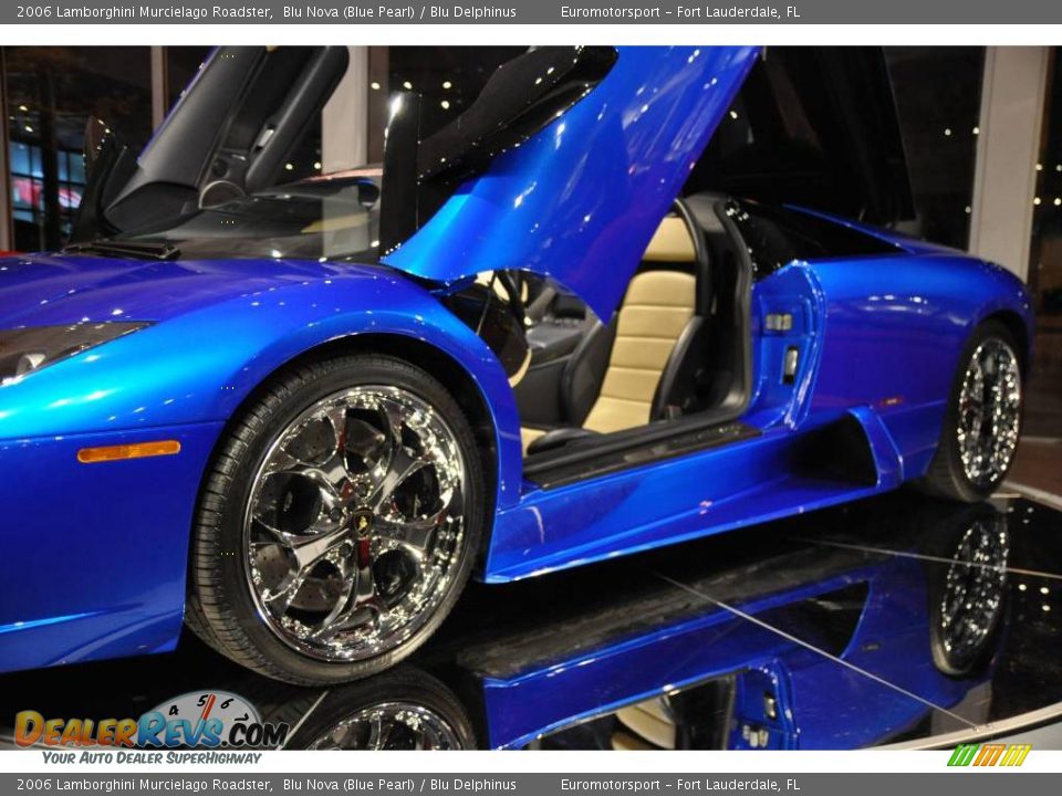 2006 Lamborghini Murcielago Roadster Blu Nova (Blue Pearl) / Blu Delphinus Photo #27