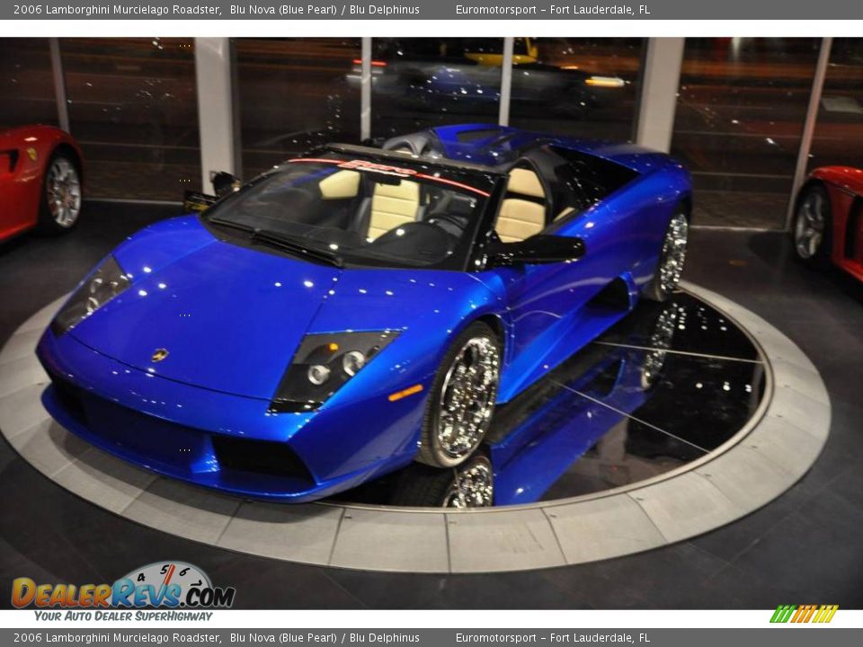 2006 Lamborghini Murcielago Roadster Blu Nova (Blue Pearl) / Blu Delphinus Photo #34