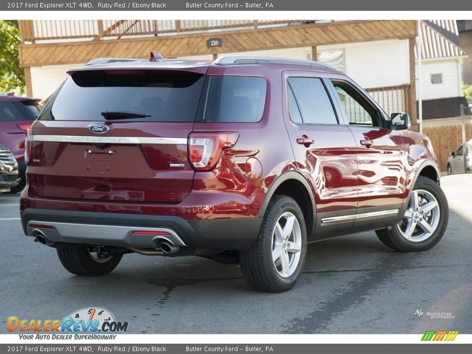 2017 Ford Explorer XLT 4WD Ruby Red / Ebony Black Photo #3