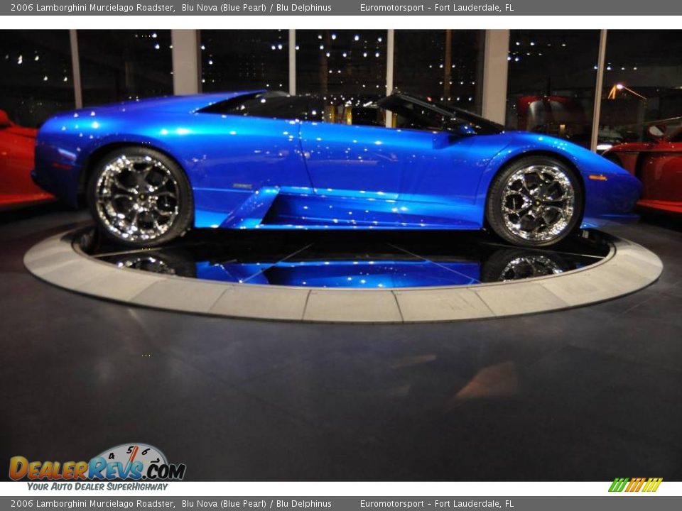 2006 Lamborghini Murcielago Roadster Blu Nova (Blue Pearl) / Blu Delphinus Photo #35