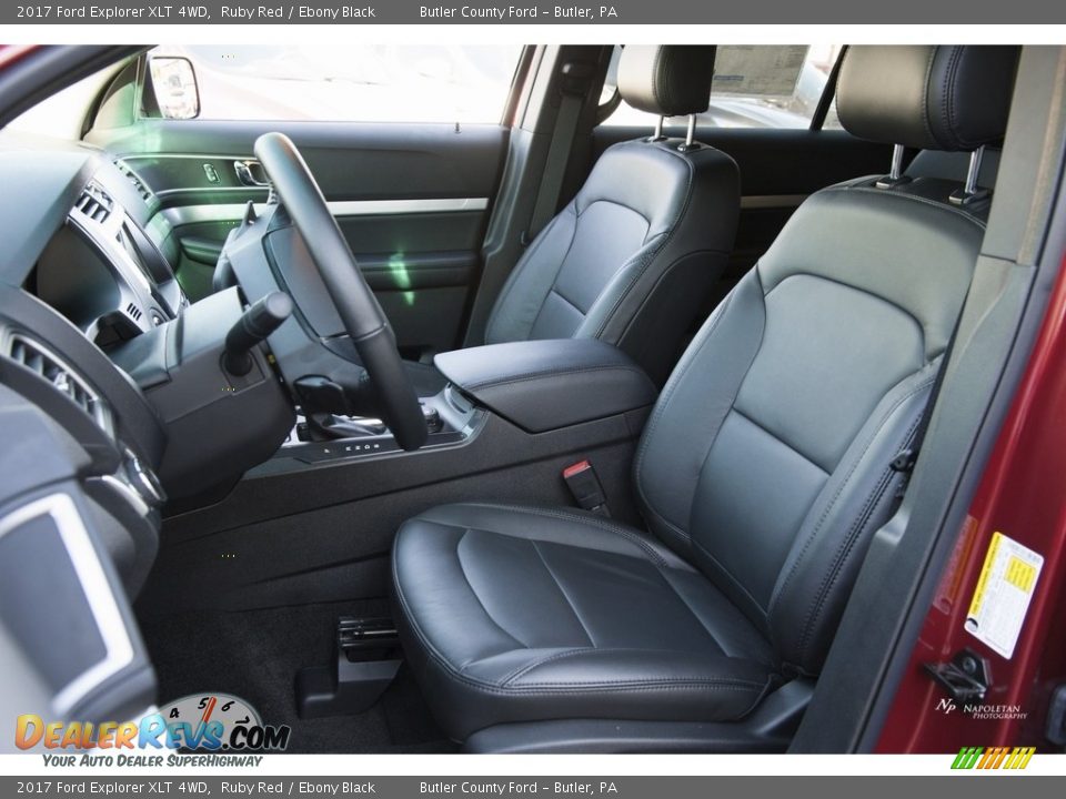 Front Seat of 2017 Ford Explorer XLT 4WD Photo #7
